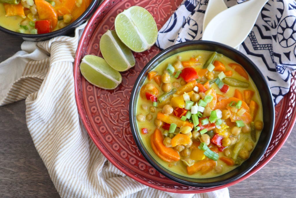 Curry de légumes au lait de coco (Vegan)